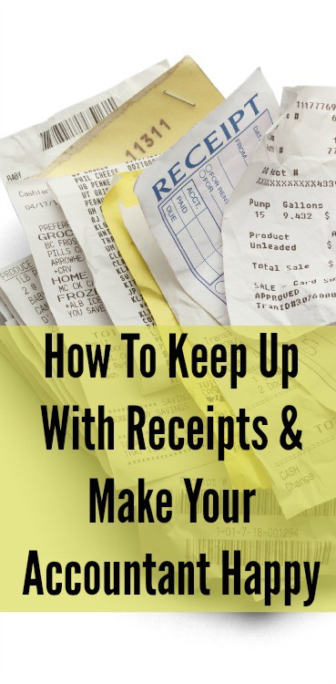 how to keep up with receipts
