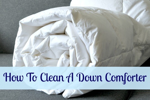 how to clean a down comforter