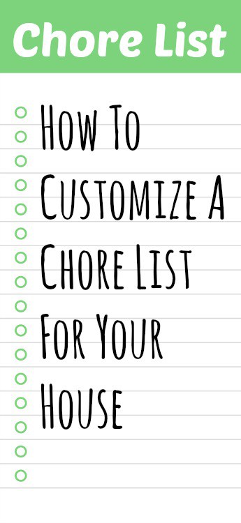 customize a chore list