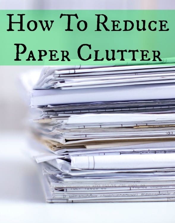 how to reduce paper clutter