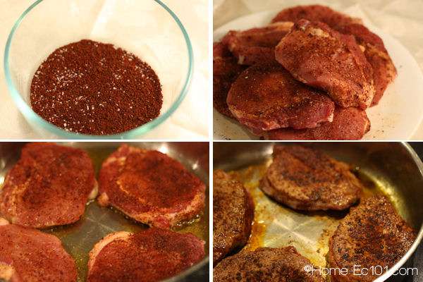 Easy Chili Rubbed Maple Pork Chops