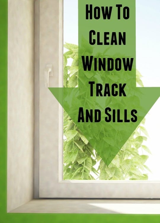 how to clean window tracks and sills