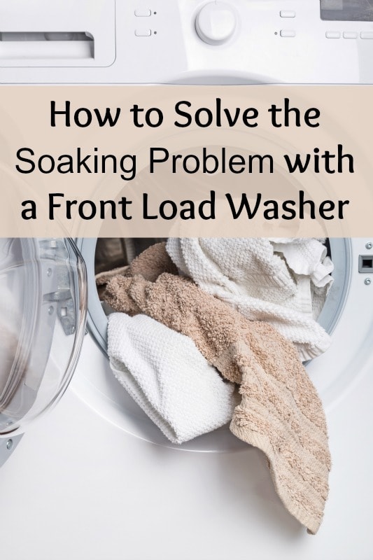 how to solve the soaking problem with front loading washers