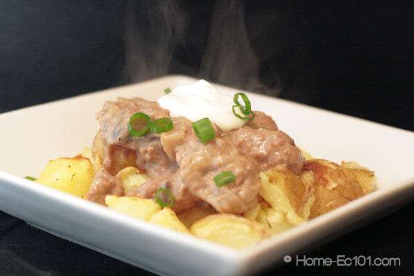 Beef Stroganoff, Gluten Free and for the Slow Cooker