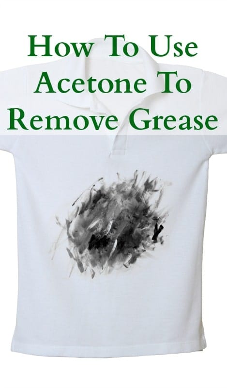 how to remove grease with acetone