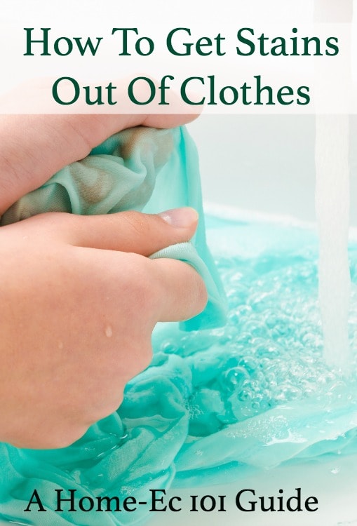 how to remove stains in clothes