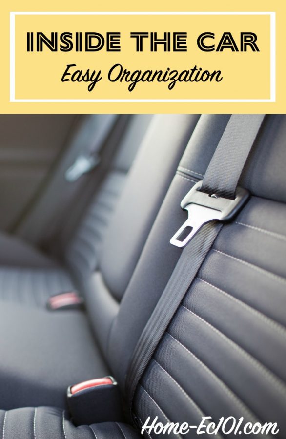 Clean out inside the car for this week's easy organization challenge