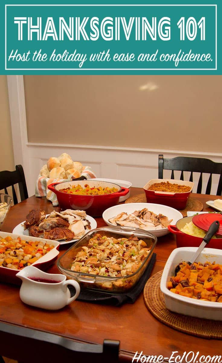 Countdown to Turkey Day with Home-Ec 101. Schedules, Recipes and plans for hosting your first or your best Thanksgiving ever.