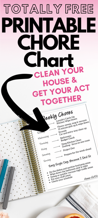 Free Weekly Printable Chore Chart