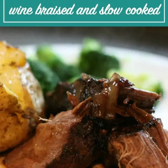 Wine Braised Pot Roast for the Crock Pot or Dutch Oven
